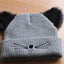 Cat Beanie - Gray / One Size - Cat beanie