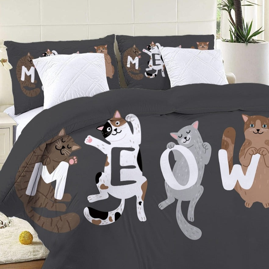 Cat Bed Cover - Black / US Twin 173x218cm