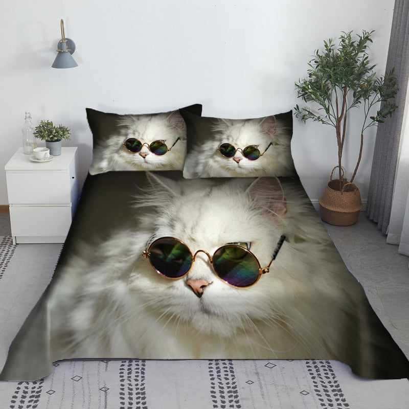 Cat Bedding Set - Brown / 110X230cm(2Pcs)