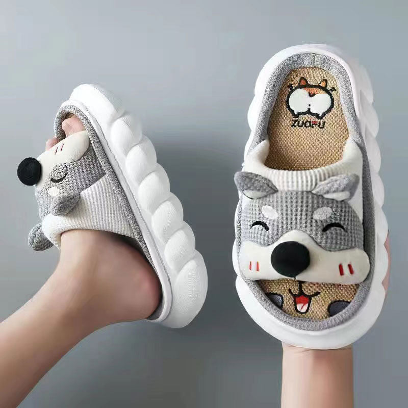 Cat Bedroom Shoes - Gray / 36-37(foot 230mm)
