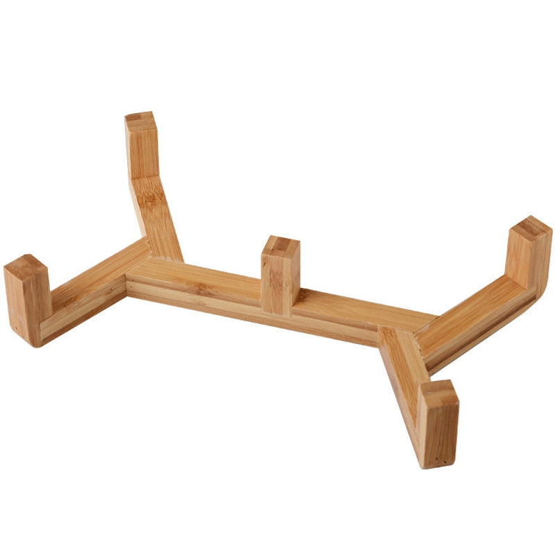 Cat Bowl Stand - Double Wooden Frame - Cat Bowls