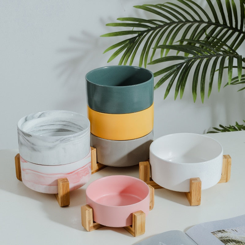 Cat Bowl Stand - Cat Bowls