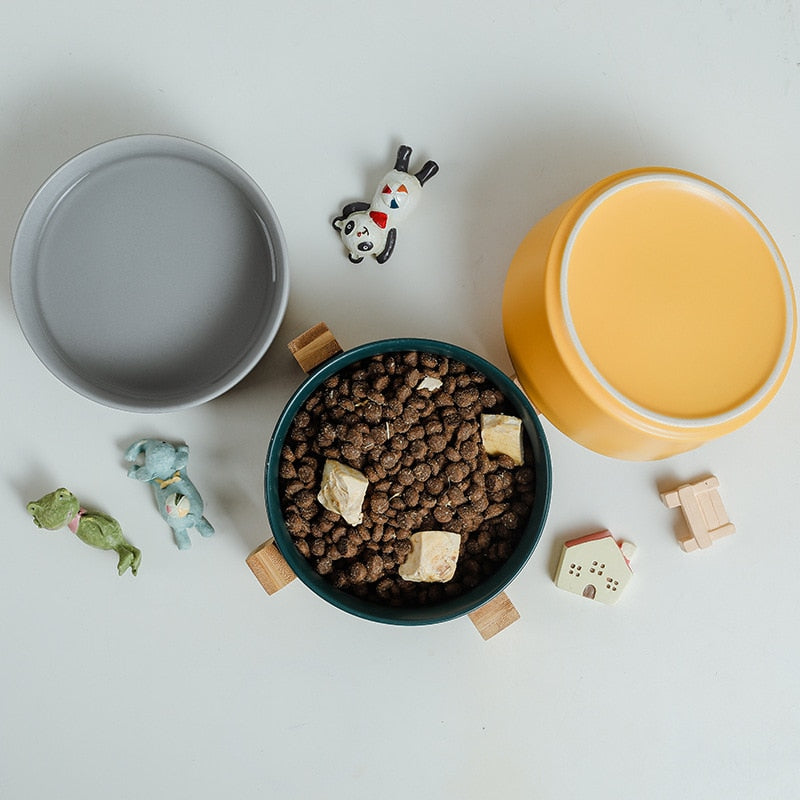 Cat Bowl Stand - Cat Bowls