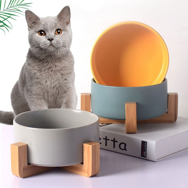Cat Bowl Stand - Cat Bowls