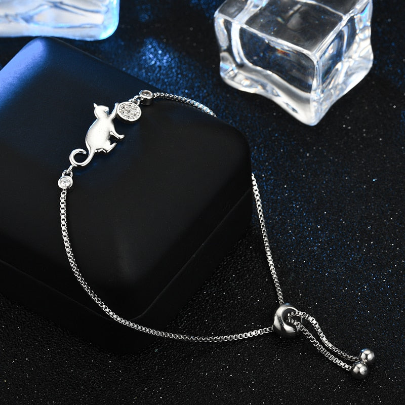 Cat Bracelet Silver - Cat bracelet