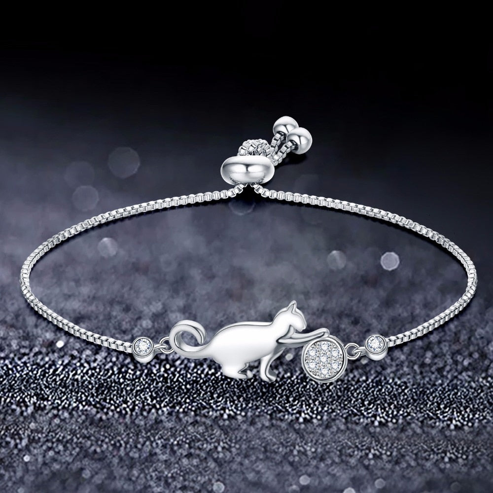 Cat Bracelet Silver - Cat bracelet