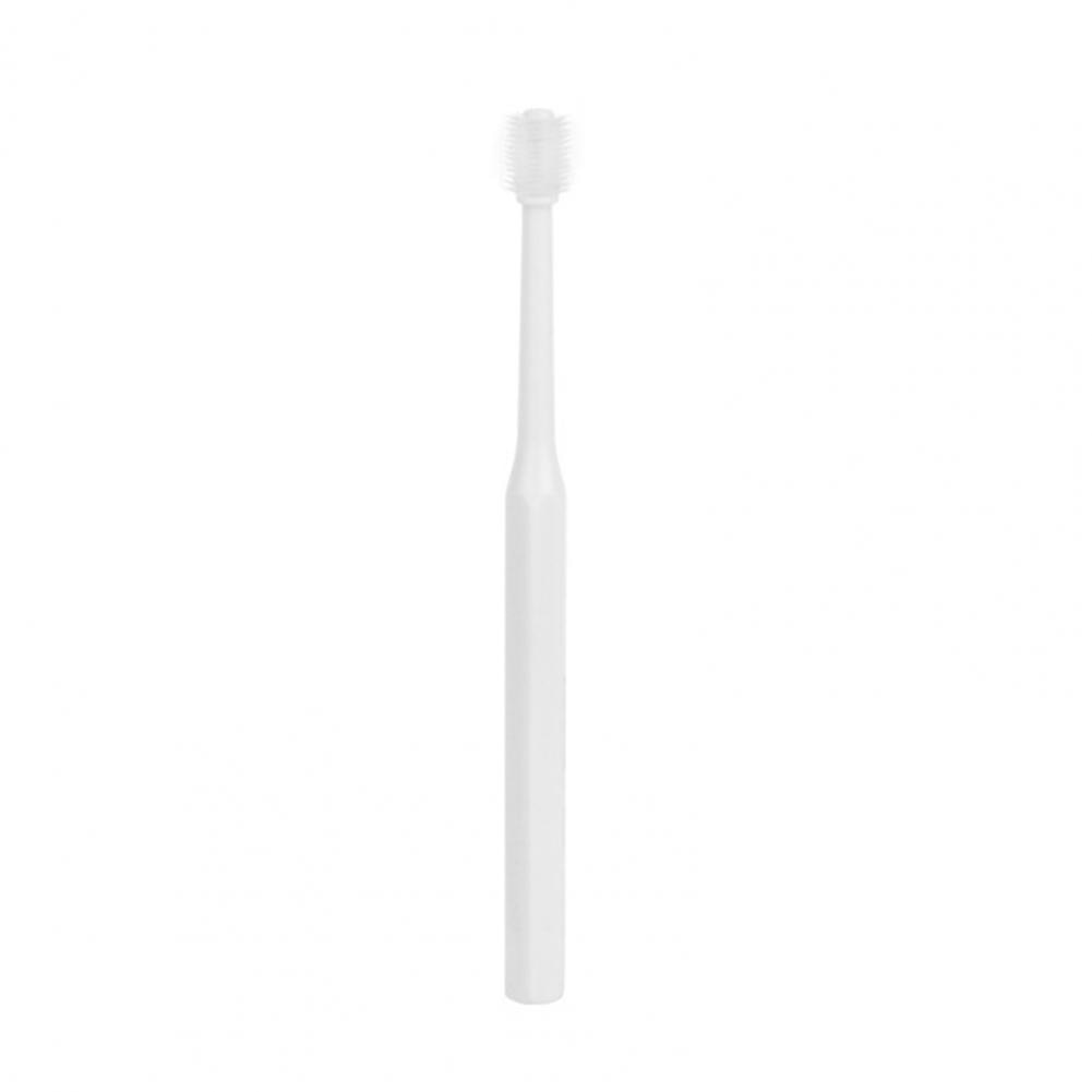 Cat Brushing Teeth - White
