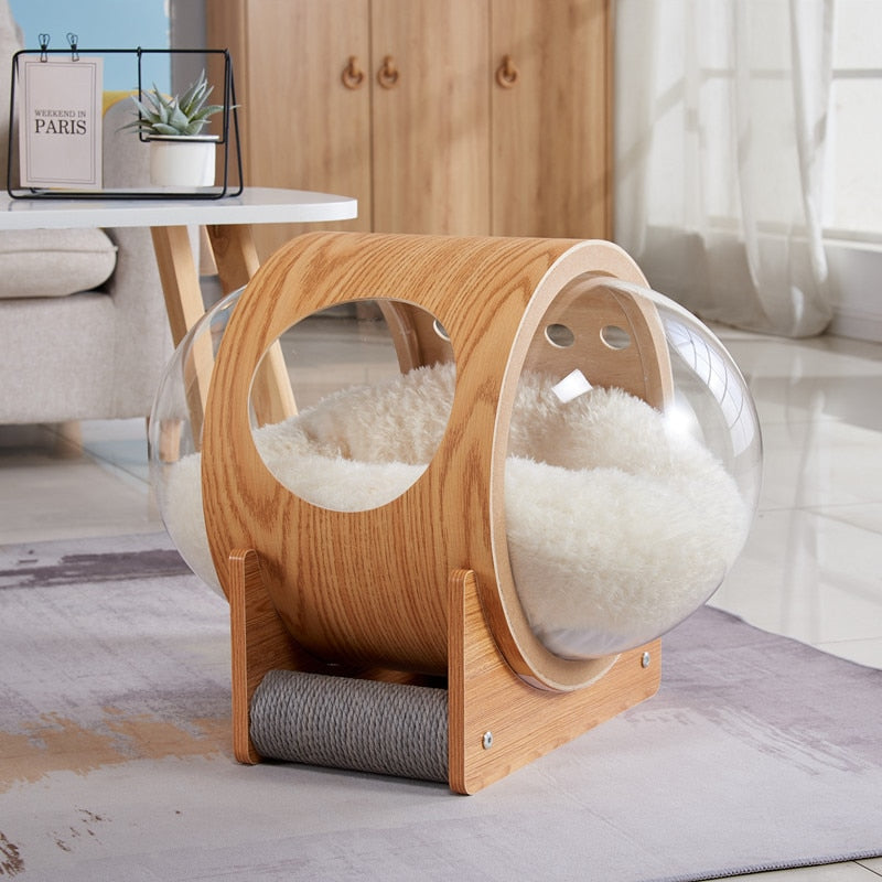 Cat Bubble Bed - Navy Blue