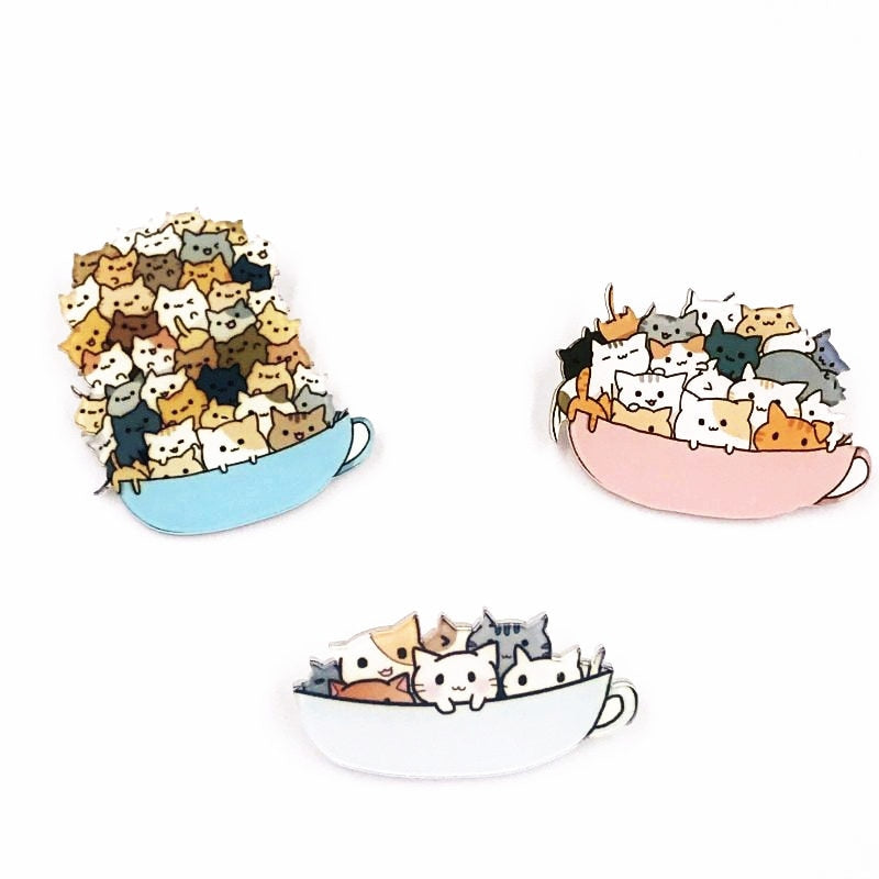 Cat bucket pins
