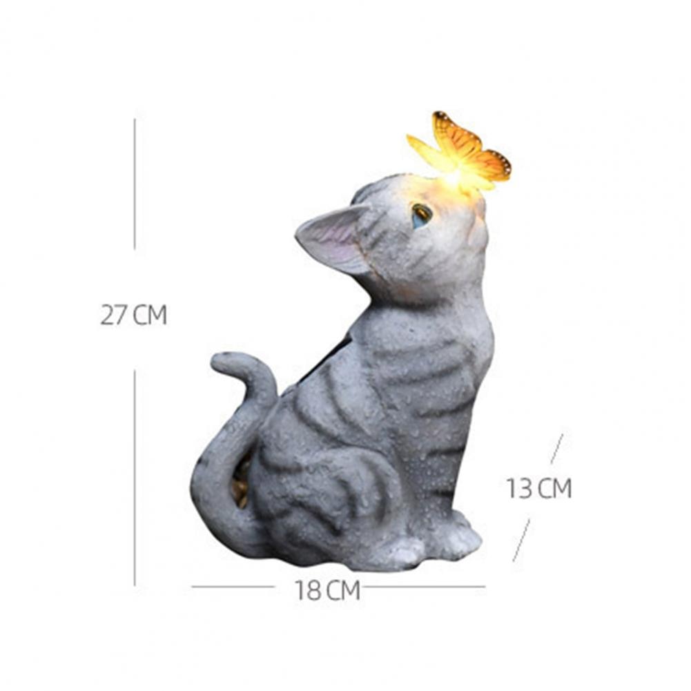 Cat Butterfly Statue