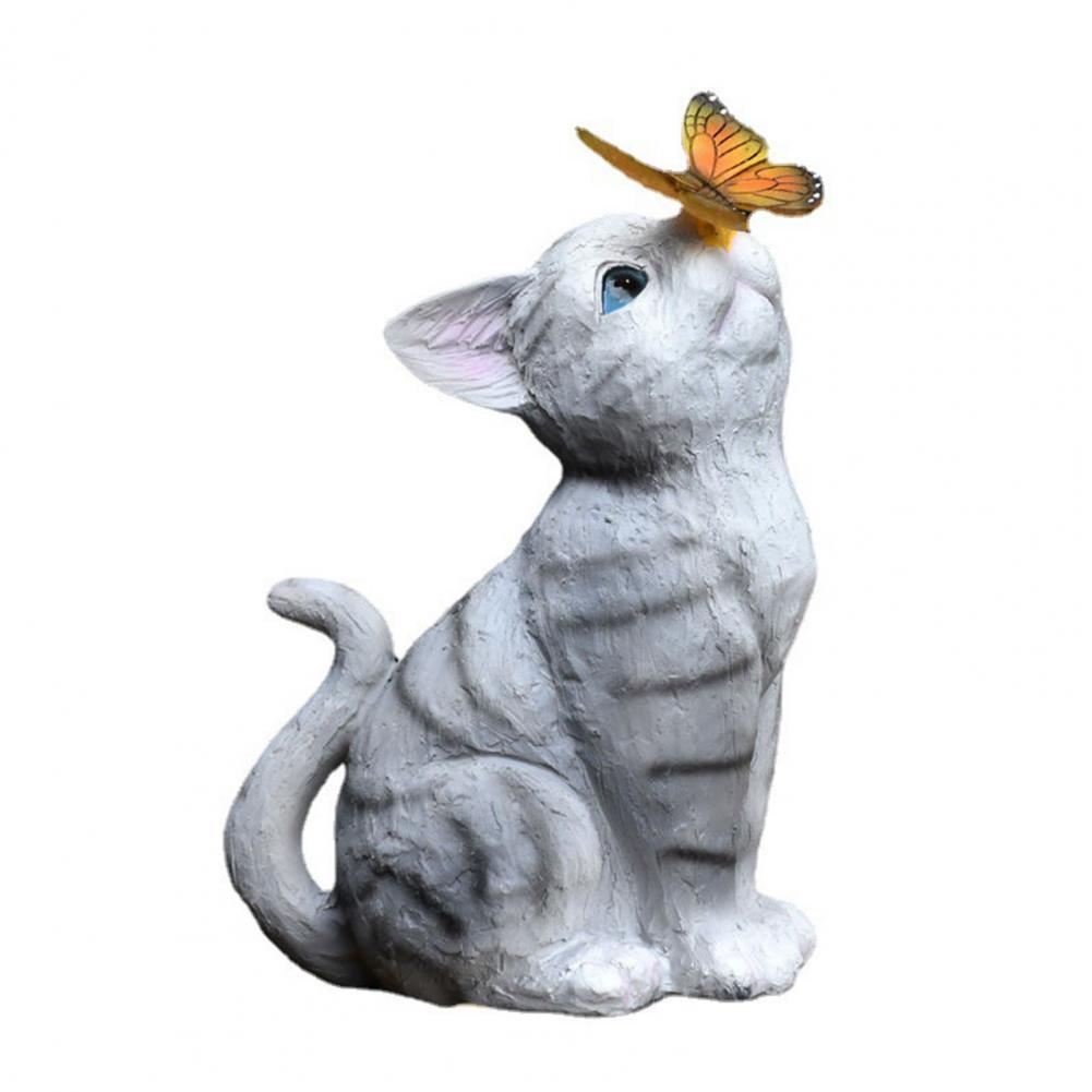 Cat Butterfly Statue