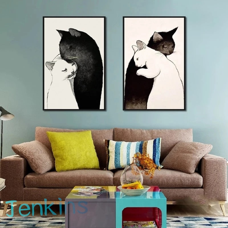 Cat Canvas Wall Art