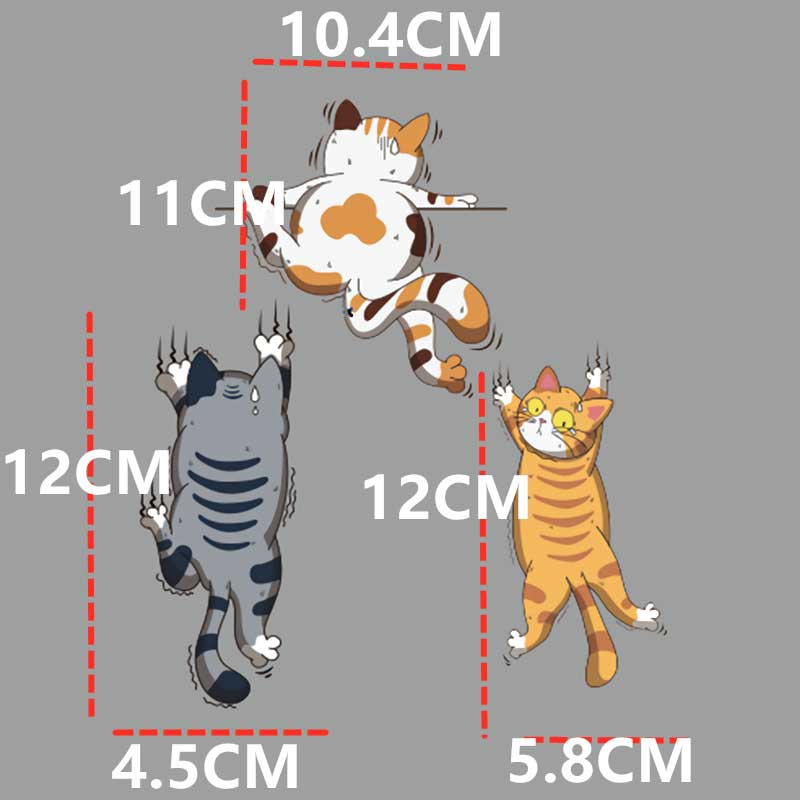 Cat Car Stickers - Medium B