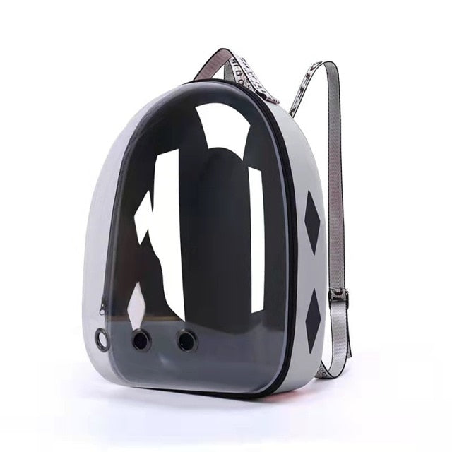 Cat Carrier Backpack - Silver - Cat Carrier Backpack
