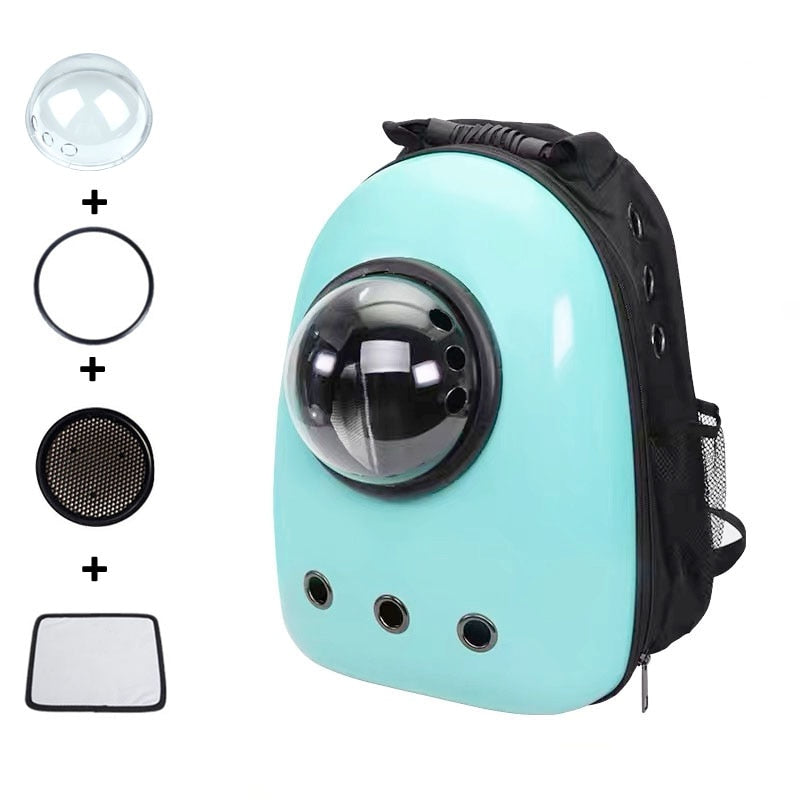 Cat Carrier Backpack for Large Cat - Green - Cat Carrier