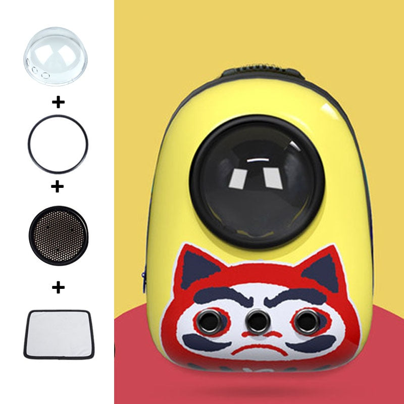 Cat Carrier Backpack for Large Cat - Peking Opera - Cat