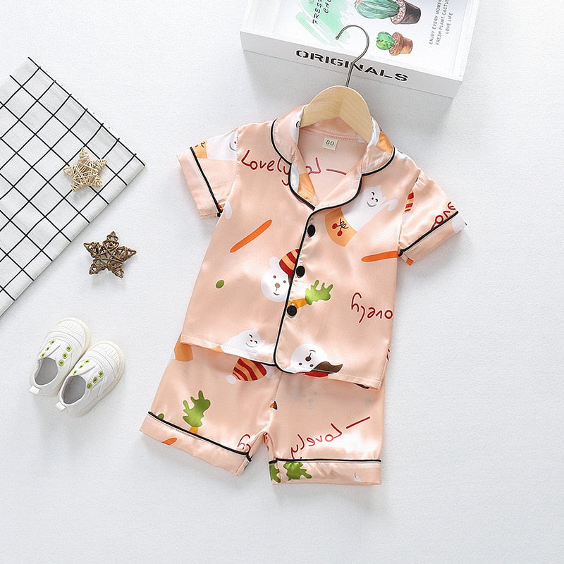 Cat Christmas Pajamas - Peach / 18M / China - Cat pajamas