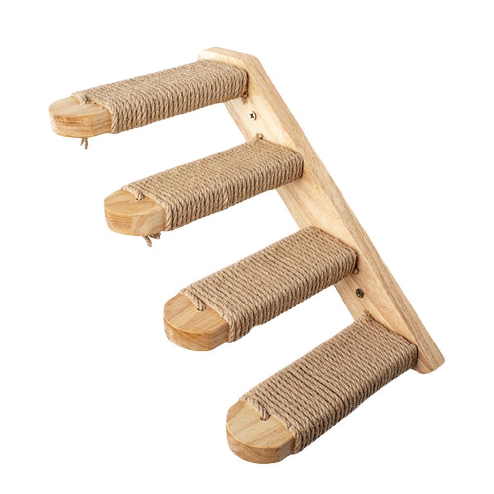 Cat Climbing Wall Platform - cat stairs-right