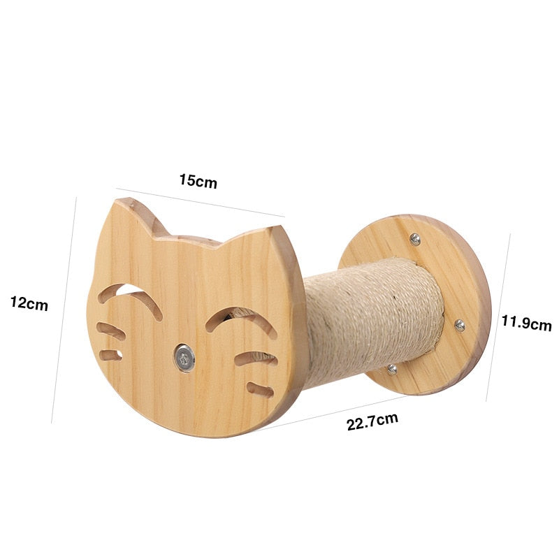 Cat Climbing Wall Platform - cat face2