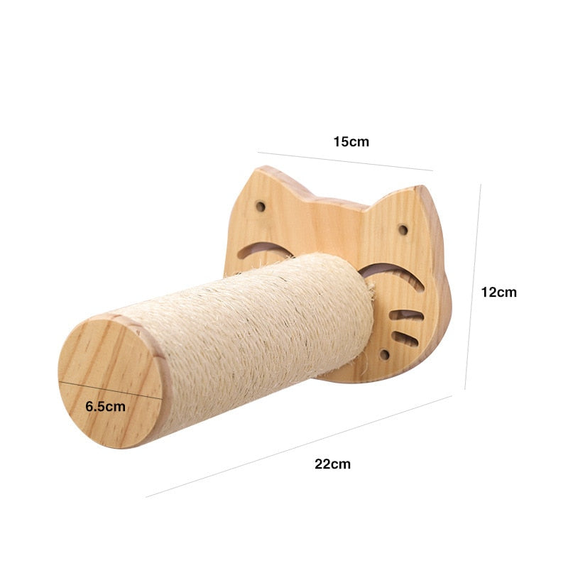 Cat Climbing Wall Platform - cat face1