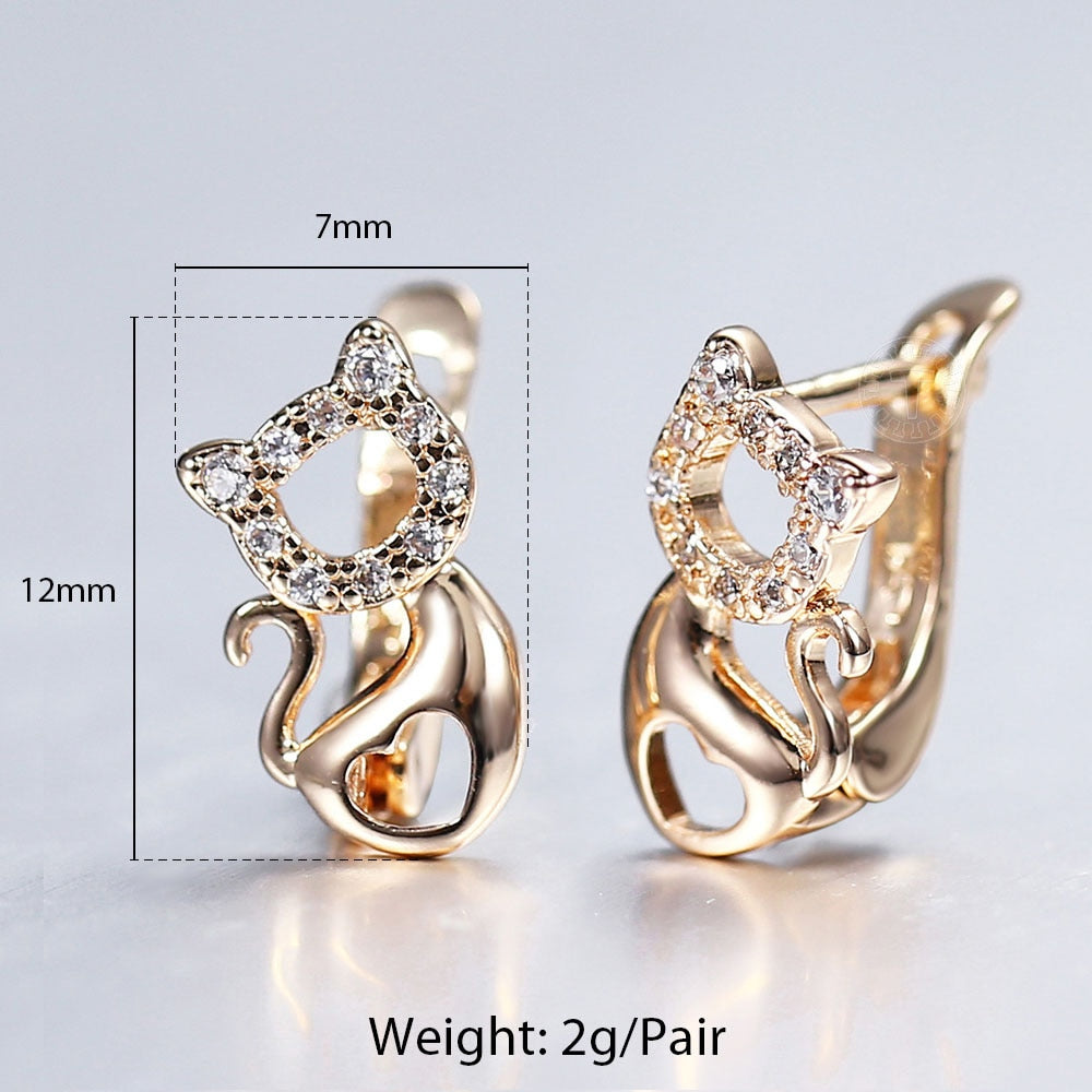 Cat Clip on Earrings - Cat earrings