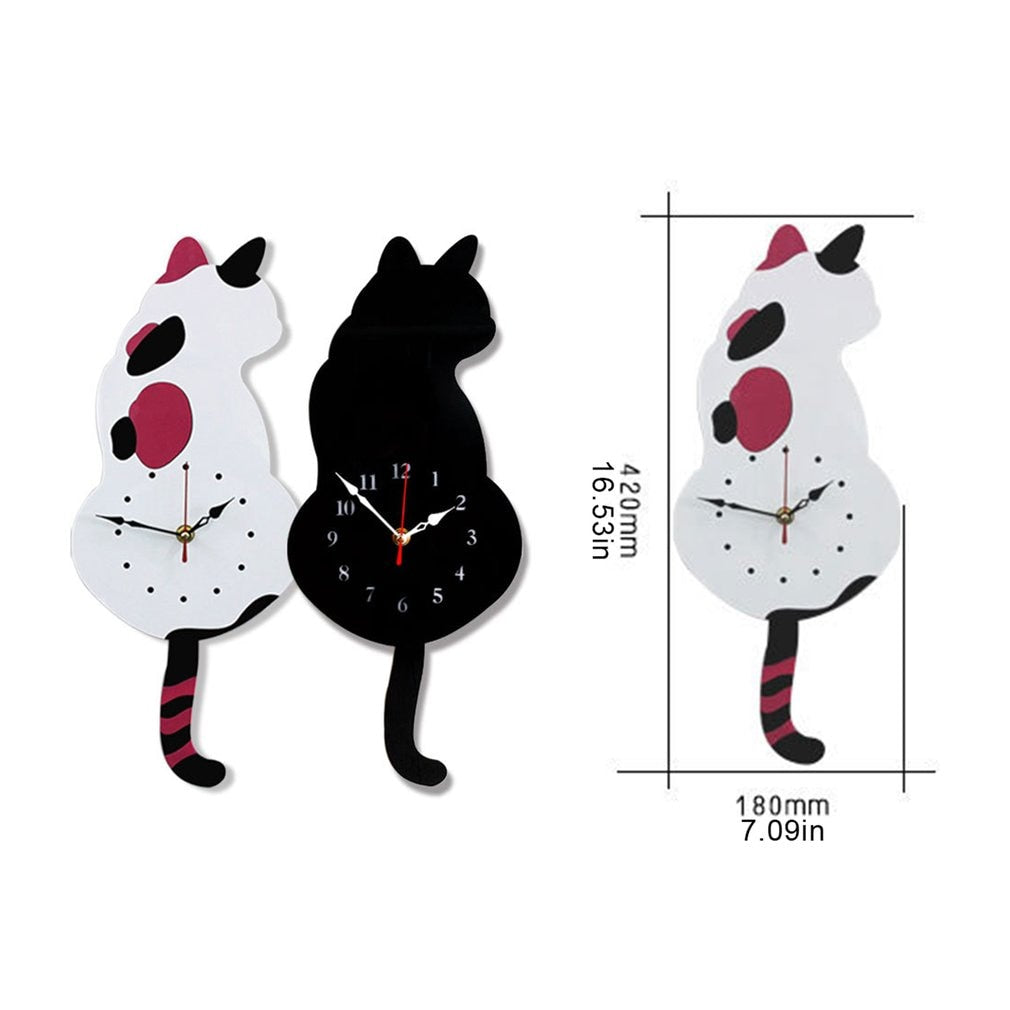 Cat Clock with Moving Tail