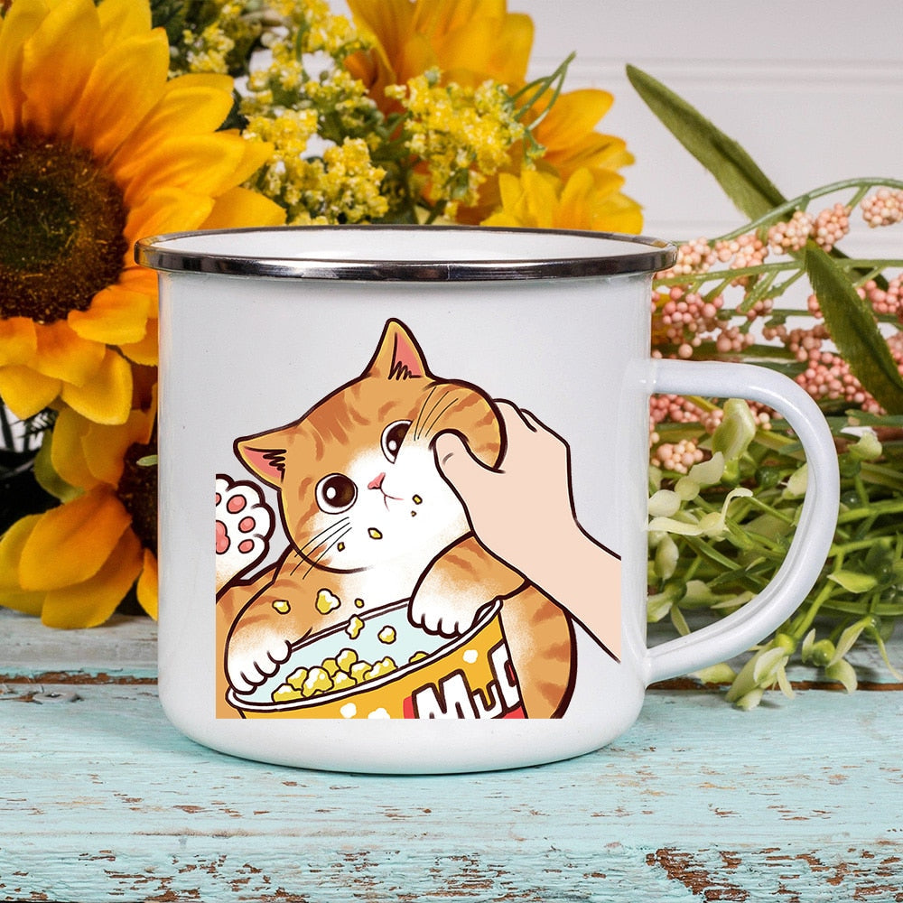 Cat Coffee Mug - Orange / 360ML