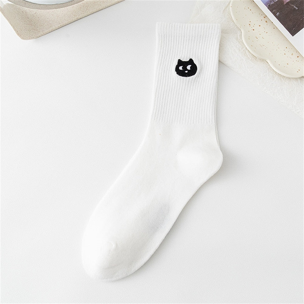 Cat Compression Socks - White Cat - Cat Socks