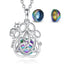 Cat Cremation Necklace - Blue - Cat necklace
