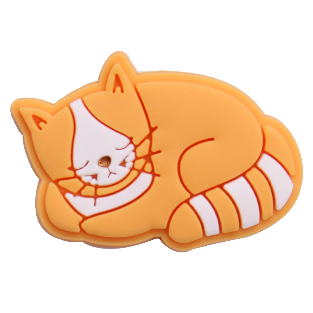 Cat Croc Charms - Orange - Cat charms