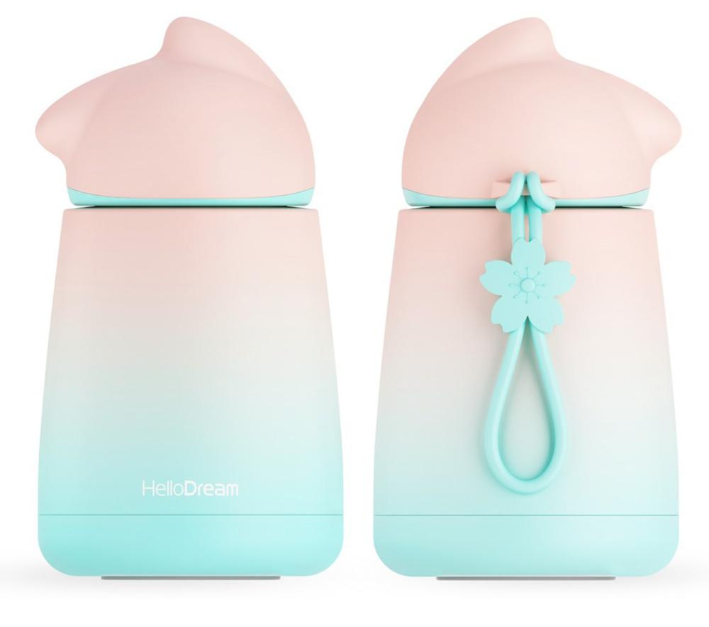 Cat Cute Paste Thermos - 300ml / Pink