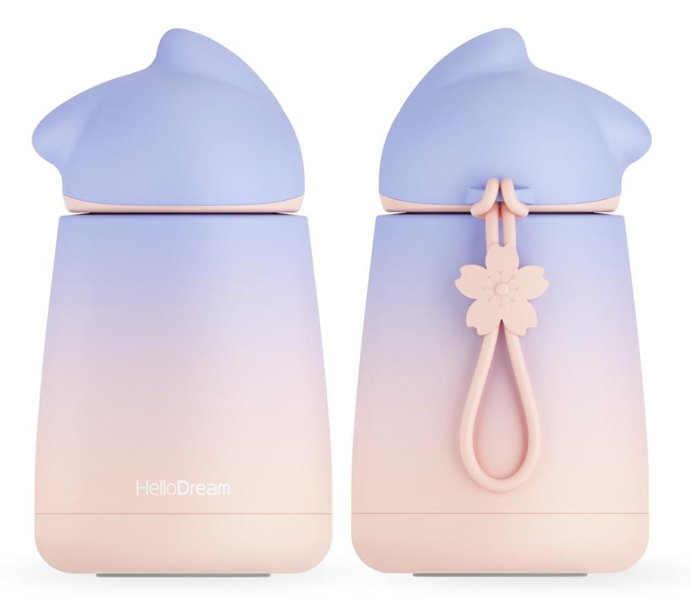 Cat Cute Paste Thermos - 300ml / Blue