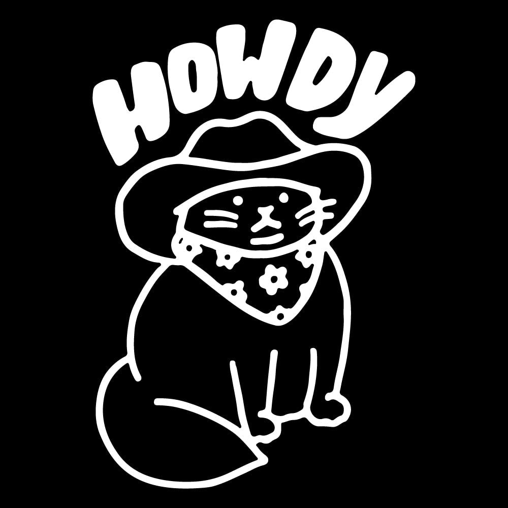 Cat Decal Stickers - White / 10cm x 7cm