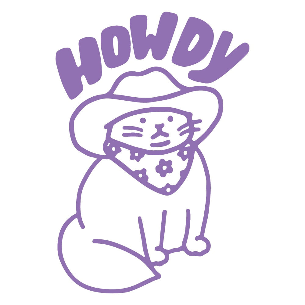 Cat Decal Stickers - Lilac / 10cm x 7cm