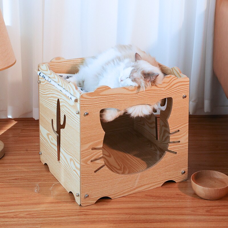 Cat Desk Bed - Kitty / 34x34x35cm