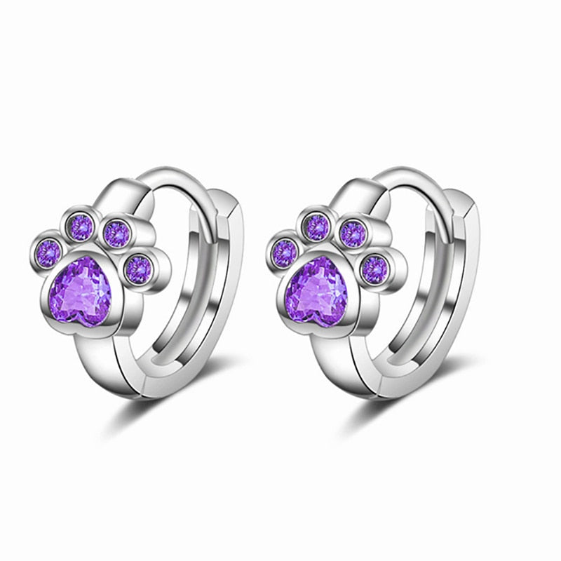 Cat Diamond Earrings - Cat earrings