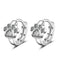 Cat Diamond Earrings - White - Cat earrings