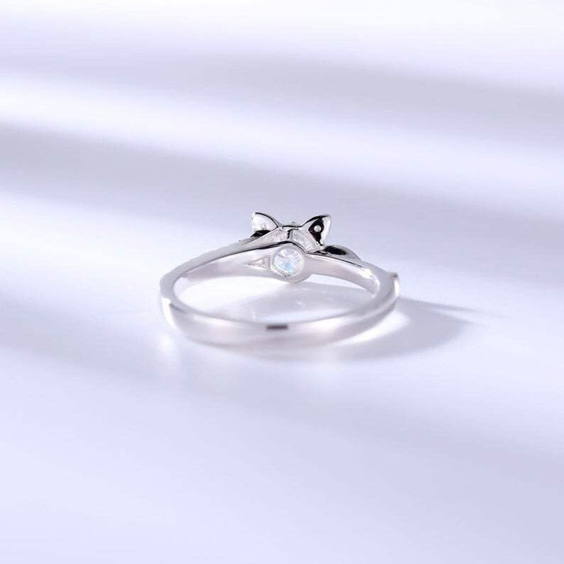 Cat Diamond Ring - cat rings