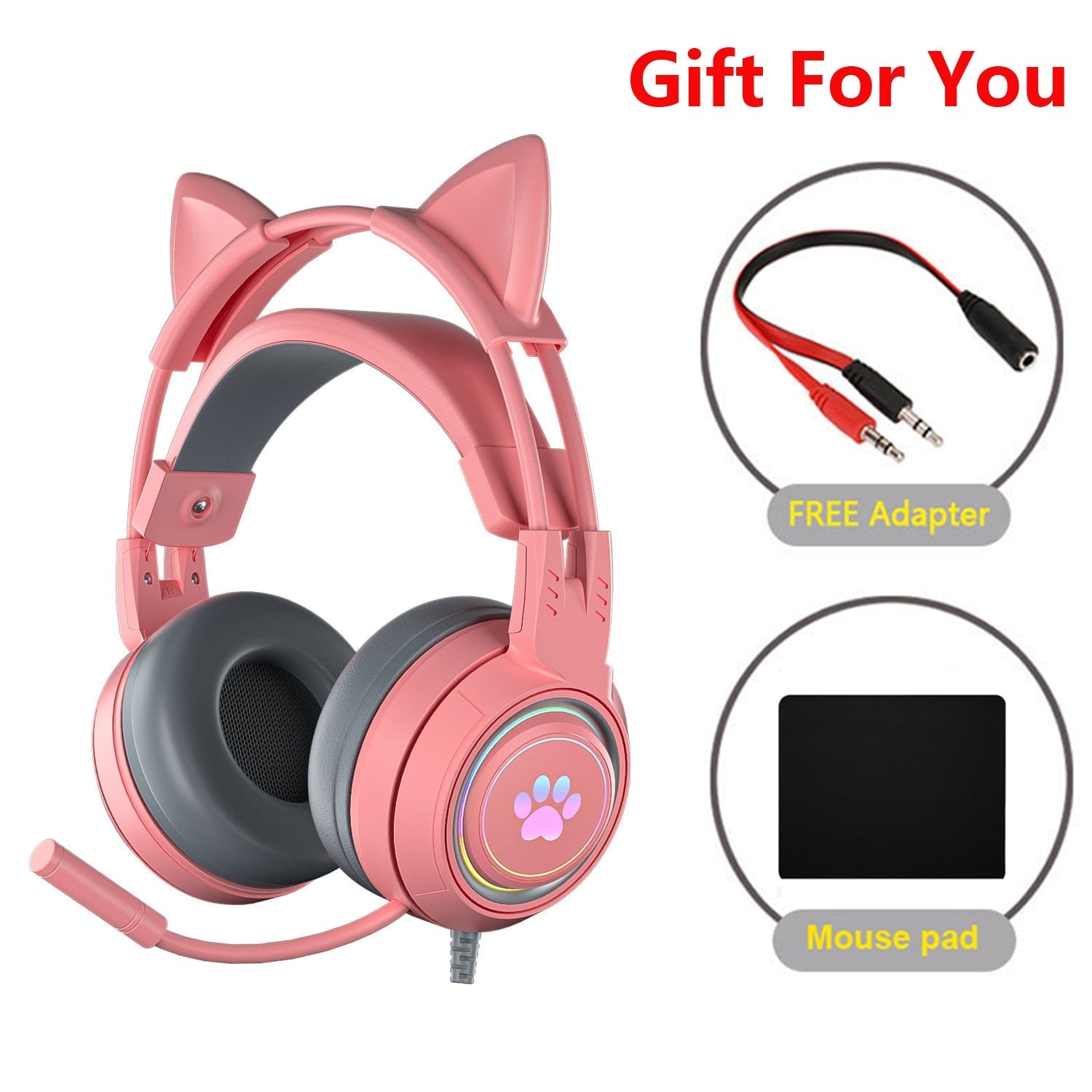 Cat Ear Gaming Headphones