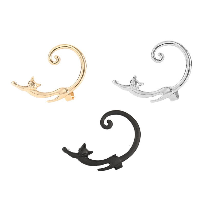 Cat Earring Cuff - Cat earrings