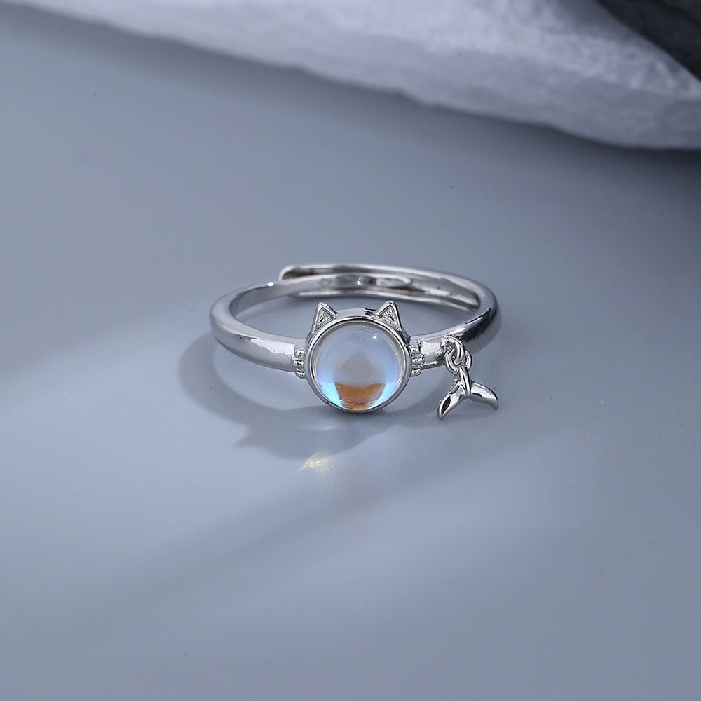 Cat Eye Diamond Ring - cat rings