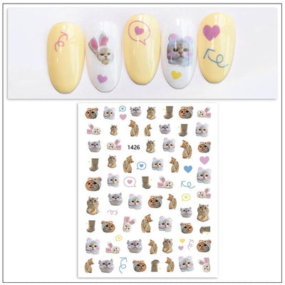Cat Eye Nail Art Designs - Beige