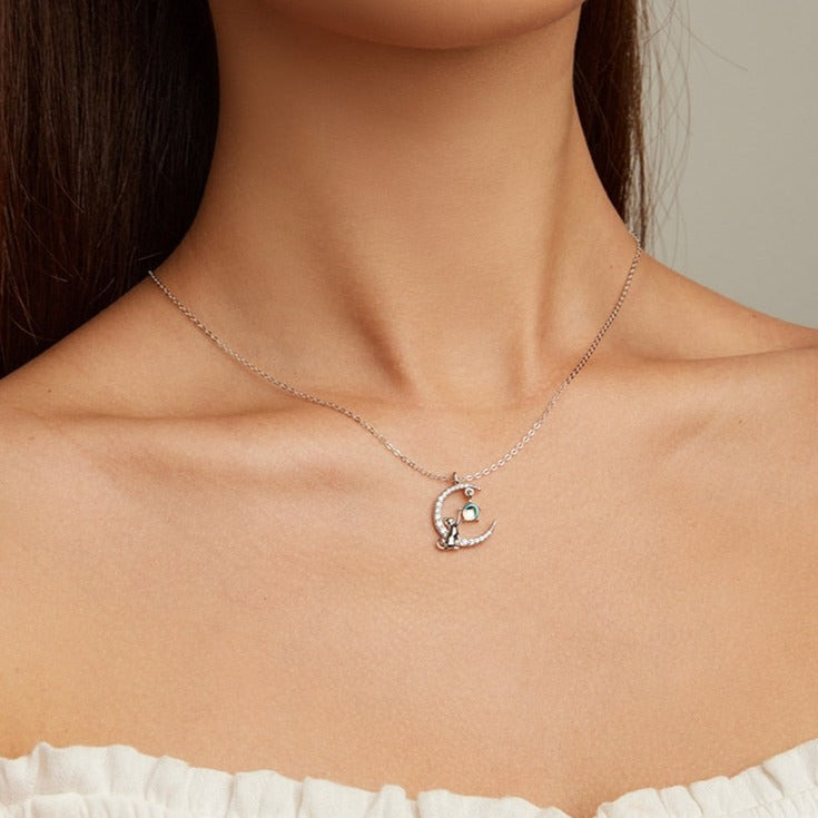 Cat Eye Necklace - Cat necklace