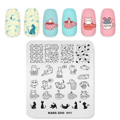 Cat Face Nail Art