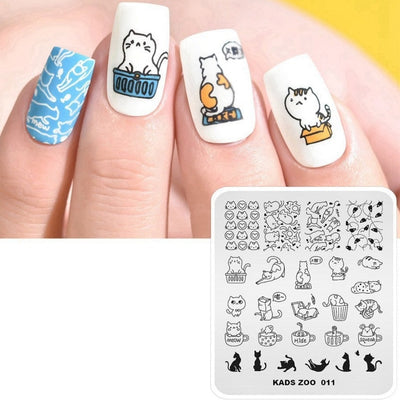 Cat Face Nail Art