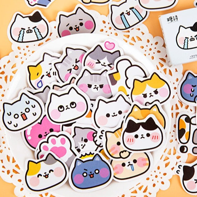 Cat Face Stickers