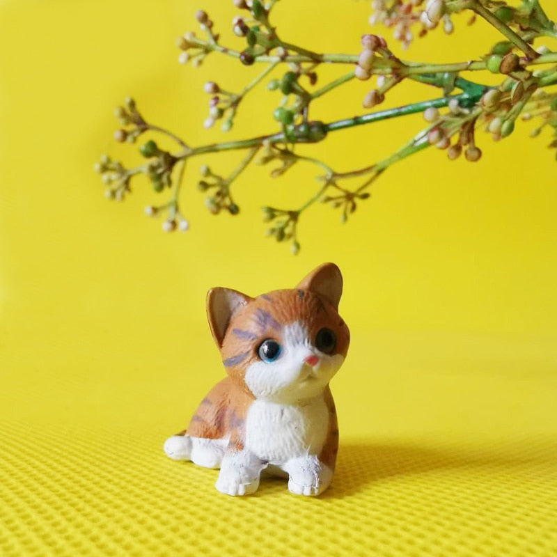 Cat Figurines Collectibles - Orange
