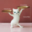 Cat Figurines Vintage - White