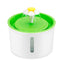 Cat Flower Water Fountain - Green - Cat water fountain