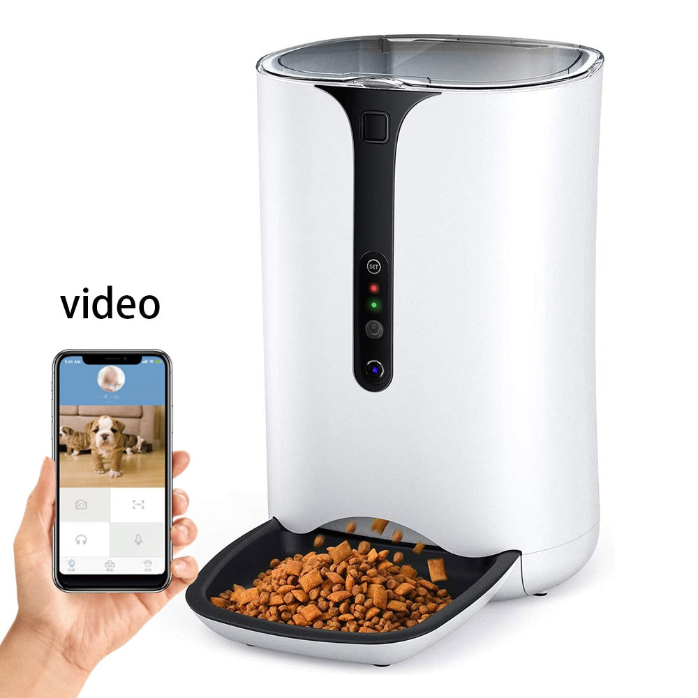 Cat Food Dispenser With Camera - Cat Food Dispenser